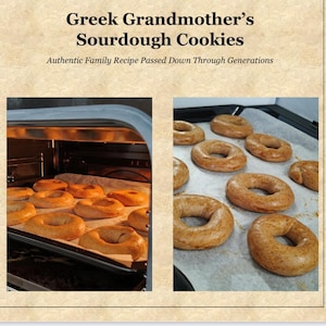 Receta de galletas de masa madre de la abuela griega