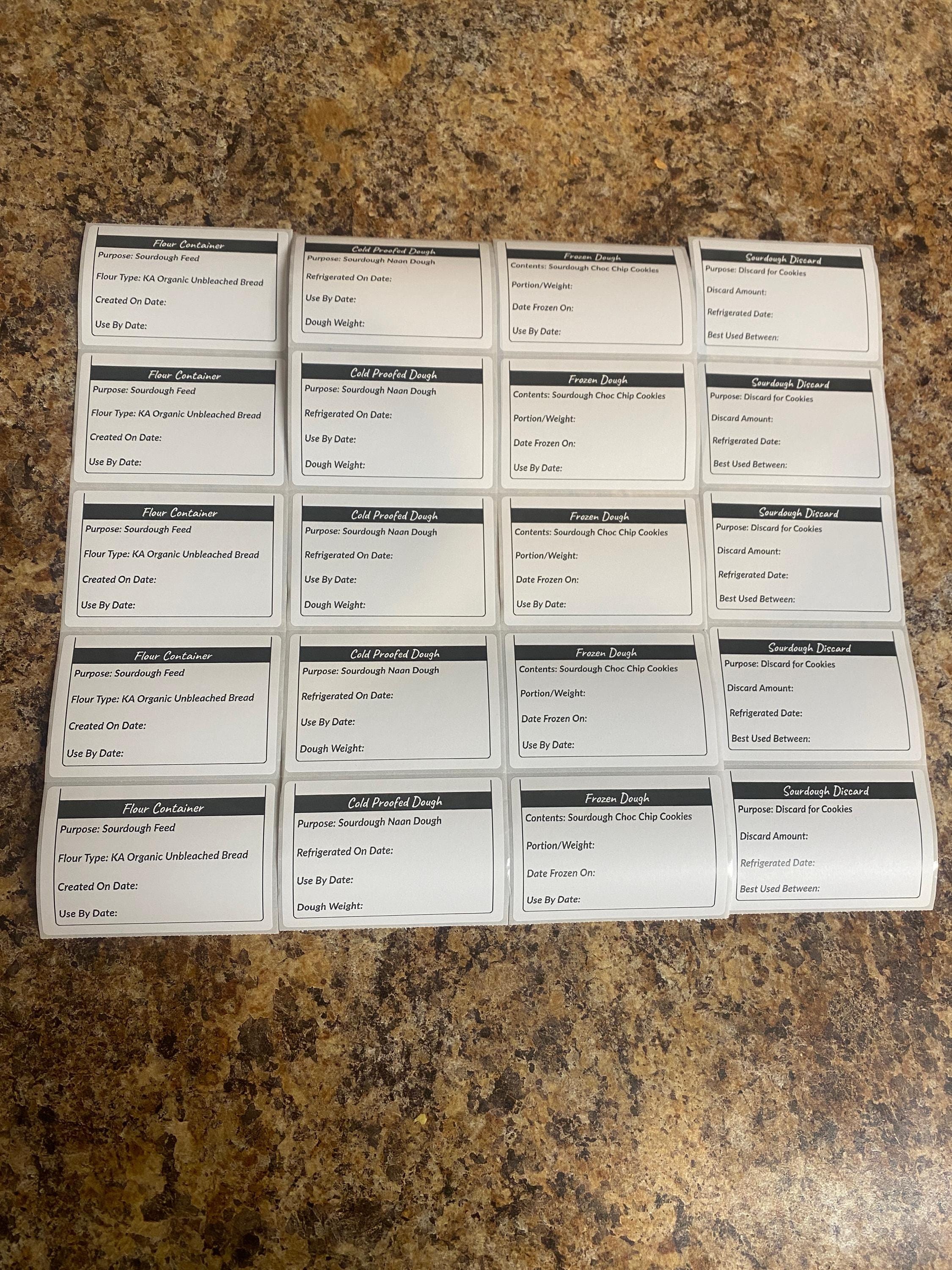 Editable Food Storage Label Templates (canva) | Minimal Kitchen Labels ...