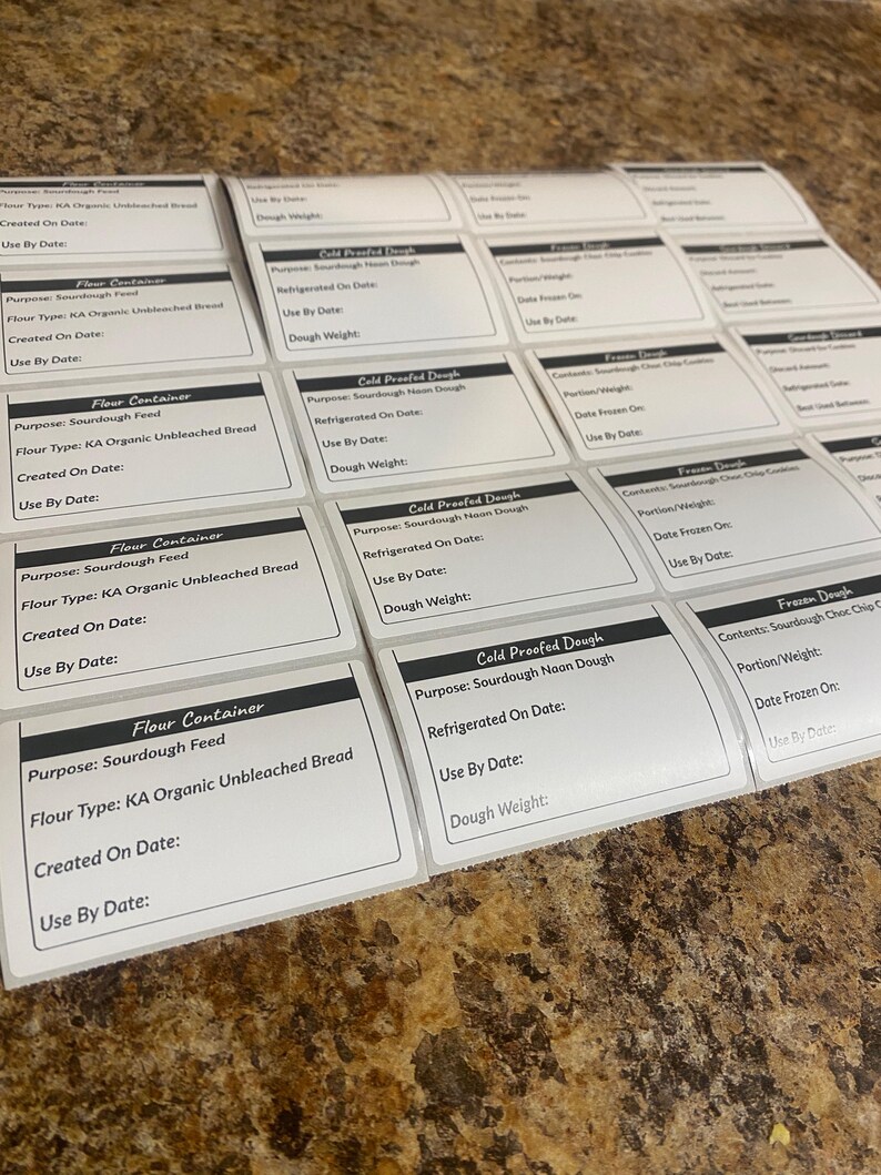 Editable Food Storage Label Templates (canva) | Minimal Kitchen Labels ...