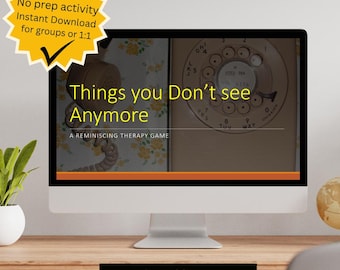 Things You Don't See Anymore | Reminiscence Therapy Activity | Senior Care PowerPoint Game | Memory Care | Activity Director Resource