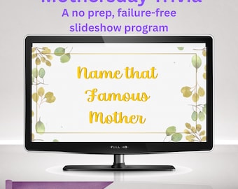 Name That Famous Mother - a Mothers day Game for seniors | Reminiscing Therapy | Recreation Therapy Games