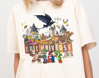 Epic Universe Orlando Park 2026 Family Trip Shirt