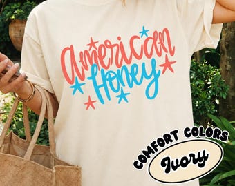 4th Of July Shirt, Independence Day Tee, American Honey Shirt Comfort Colors, USA 250th Anniversary Shirt, Patriotic 250 USA Shirt