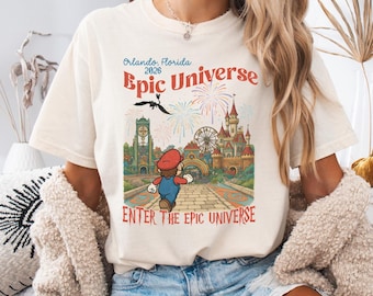 Comfort Colors Super Mario Epic Universe Orlando Shirt