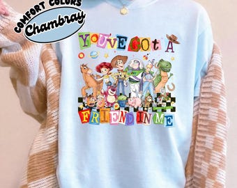 Comfort Colors Toy Story Shirt, Disney Pixar Shirt, Disneyland Shirt, Woody Buzz Lightyear Shirt, You've Got A Friend In Me Toy Story Shirt