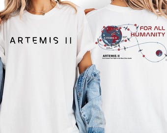Artemis II Mission Shirt, NASA Astronaut Space Flight Tee