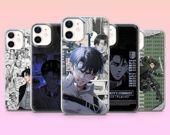 Levi Ackerman Phone Case Attack on Titan Anime Cover for iPhone 17Pro, 16, 15, 14, 13, Samsung S25, S24, S23, S22, A16, A26, Pixel 10, 9Pro
