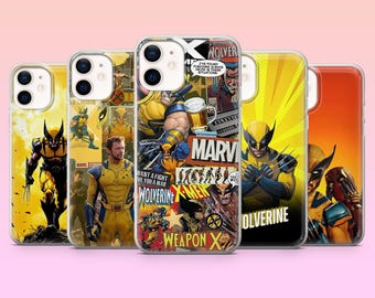 Wolverine Phone Case X Men Mutant Cover for iPhone 17Pro, 16, 15, 14, 13, Samsung S25, S24, S23, S22, A16, A26, Pixel 10, 9Pro