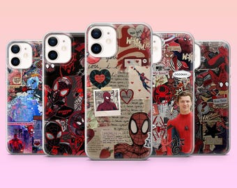 Spider Man Phone Case Superhero Peter Parker Cover for Google Pixel 10, 10Pro, 9, 9Pro, 8A, 8, 7A, 6A, Samsung S26, S25, S24, iPhone 17, 16