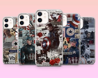 Captain America Handyhülle – Marvel Superhelden-Cover für iPhone 17 Pro, 16, 15, 14, 13, Samsung S25, S24, S23, S22, A16, A26, Pixel 10, 9 Pro