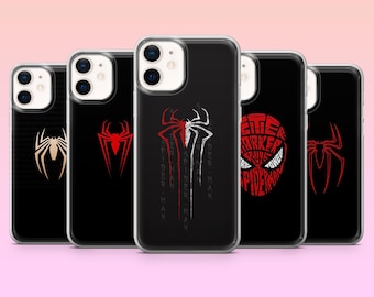 Spider Man Phone Case Simple Peter Parker Cover for iPhone 17Pro, 16, 15, 14, 13, Samsung S25, S24, S23, S22, A16, A26, Pixel 10, 9Pro