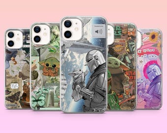 Baby Yoda Phone Case Kawaii Star Wars Cover for iPhone 17Pro, 16, 15, 14, 13, Samsung S25, S24, S23, S22, A16, A26, Pixel 10, 9Pro