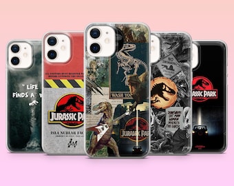 Jurassic Park Phone Case Dinosaur Movie Cover for iPhone 17Pro, 16, 15, 14, 13, Samsung S25, S24, S23, S22, A16, A26, Pixel 10, 9Pro
