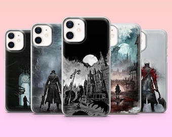 Bloodborne Phone Case Hunters Video Game Cover for iPhone 17Pro, 16, 15, 14, 13, Samsung S25, S24, S23, S22, A16, A26, Pixel 10, 9Pro