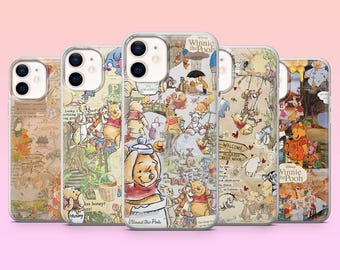 Winnie Pooh Phone Case Cute Bear Cartoon Cover for iPhone 17Pro, 16, 15, 14, 13, Samsung S25, S24, S23, S22, A16, A26, Pixel 10, 9Pro