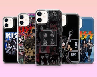 KISS Vintage Rock Band Hülle für iPhone 17Pro, 16, 15, 14, 13, Samsung S25, S24, S23, S22, A16, A26, Pixel 10, 9Pro