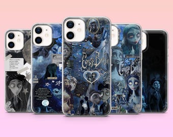 Corpse Bride Phone Case Gothic Tim Burton Cover for iPhone 17Pro, 16, 15, 14, 13, Samsung S25, S24, S23, S22, A16, A26, Pixel 10, 9Pro