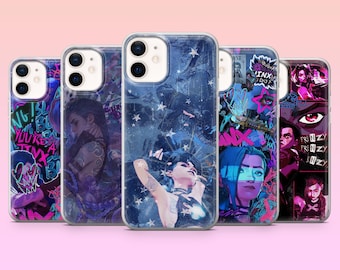 Arcane Phone Case Jinx Video Game Cover for iPhone 17Pro, 16, 15, 14, 13, Samsung S25, S24, S23, S22, A16, A26, Pixel 10, 9Pro