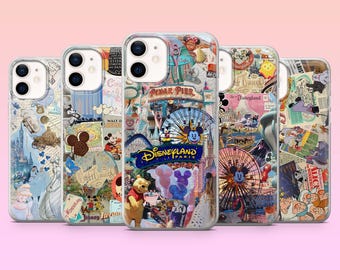 Disney Scarpbook Phone Case Disney Collage Disneyland Cover for iPhone 17, 16, 15, 14, 13, Samsung S25, S24, S23, S22, A16, A26, Pixel 10, 9