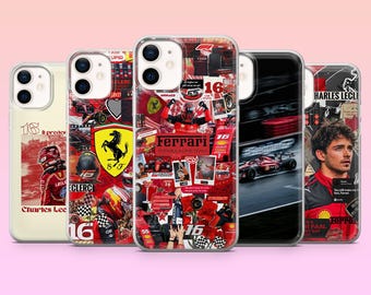 Charles Leclerc Phone Case Ferrari F1 Driver Cover for iPhone 17Pro, 16, 15, 14, 13, Samsung S25, S24, S23, S22, A16, A26, Pixel 10, 9Pro