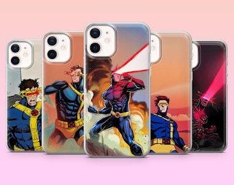 Cyclops-Handyhülle mit X-Men- und Marvel-Comic-Motiv für iPhone 17 Pro, 16, 15, 14, 13, Samsung S25, S24, S23, S22, A16, A26, Pixel 10, 9 Pro