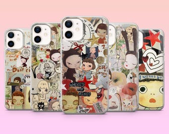 Yoshitimo Nara Handyhülle Kawaii Rebel Cover für iPhone 17Pro, 16, 15, 14, 13, Samsung S25, S24, S23, S22, A16, A26, Pixel 10, 9Pro