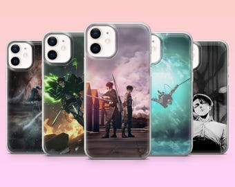 Levi Ackerman Phone Case Attack on Titan Manga Cover for iPhone 17Pro, 16, 15, 14, 13, Samsung S25, S24, S23, S22, A16, A26, Pixel 10, 9Pro
