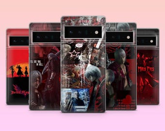 Devil May Cry Phone Case Vintage DMC Cover for Google Pixel 10, 10Pro, 9, 9Pro, 8A, 8, 7A, 6A, Samsung S26, S25, S24Fe, A16, iPhone 17,16