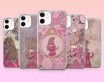 Prinzessin Aurora Handyhülle Disney Princess Cover für iPhone 17Pro, 16, 15, 14, 13, Samsung S25, S24, S23, S22, A16, A26, Pixel 10, 9Pro