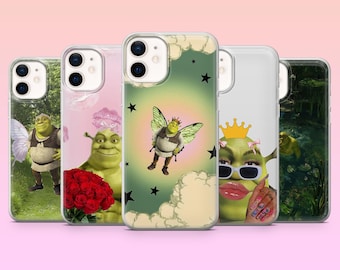 Ugly Shrek Phone Case Funny Meme Cartoon Cover for iPhone 17Pro, 16, 15, 14, 13, Samsung S25, S24, S23, S22, A16, A26, Pixel 10, 9Pro