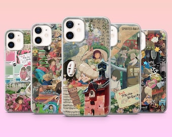 Spirited Away Phone Case Studio Ghibli Anime Cover for iPhone 17Pro, 16, 15, 14, 13, Samsung S25, S24, S23, S22, A16, A26, Pixel 10, 9Pro