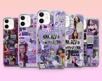 Olivia Rodrigo Phone Case Singer Pop Star Cover for iPhone 17Pro, 16, 15, 14, 13, Samsung S25, S24, S23, S22, A16, A26, Pixel 10, 9Pro
