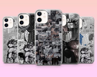 Attack on Titan Phone Case Levi Ackerman Anime Cover for iPhone 17Pro, 16, 15, 14, 13, Samsung S25, S24, S23, S22, A16, A26, Pixel 10, 9Pro