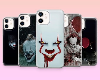 Pennywise Phone Case Gothic Scary Clown Cover for iPhone 17Pro, 16, 15, 14, 13, Samsung S25, S24, S23, S22, A16, A26, Pixel 10, 9Pro