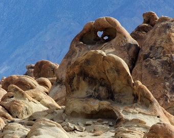 Sandstone, Landscape Photography, Nature Photography, Rock Formations, California, Alabama Hills, Brown Wall Art, Fine Art Photography Print