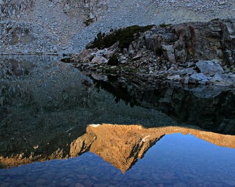 Sierra Nevada Mountains, Bishop Lake, Mountain Lake Reflections, Wilderness Photography, Nature Photography, Alpine Lake