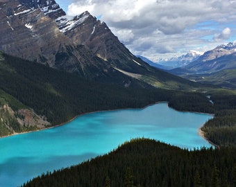 Peyto Lake, Banff National Park, Canadian Rockies, Nature Photography, Rockies, Mountains, Landscape, Canada, Turquoise Wall Art