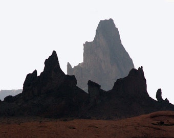 Monument Valley II, Landscape Photography, Nature Photography, Volcanic Rock Formations, Arizona, Utah, Navajo Land, Brown, Fine Art Print