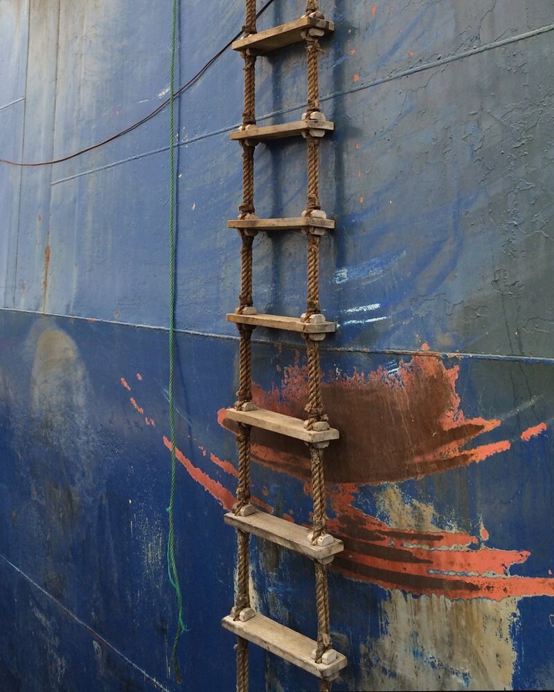 Old Ship, Old Sailing Vessel, Iceland, Rope Ladder, Abstract Patterns, Ship  Photography