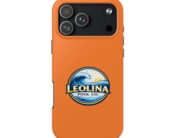 Leolina Pool Co. Logo Ocean Wave iPhone 17 Case | Coastal Branding Protection
