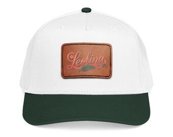 Beach Life Leather Patch Baseball Cap | Poolside Vibes, Rectangle Patch