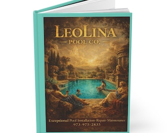 Vintage Poolside Illustration Journal | LeoLina Pool Co. Cover