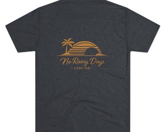 Soft Tri-Blend Beach Graphic T-Shirt | Coastal Calm Crew Neck Tee