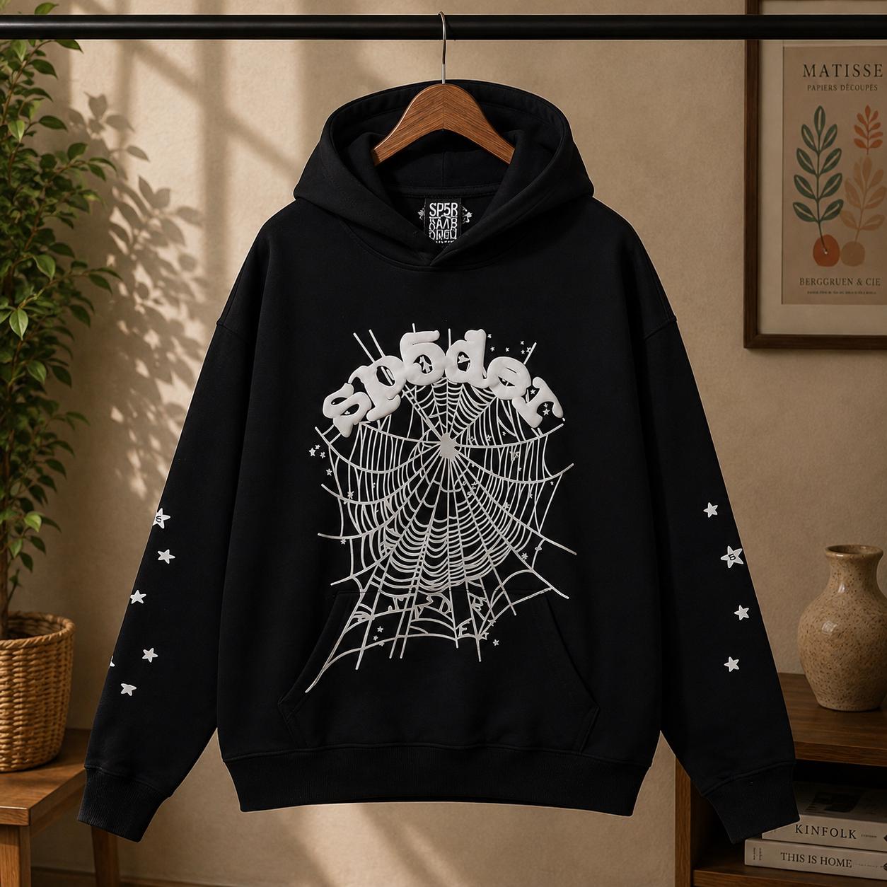 Sp5der hoodie black - Etsy 日本