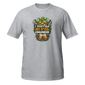 Irländsk gift ingenjör St. Patrick's Day-t-shirt, rolig make grafisk t-shirt