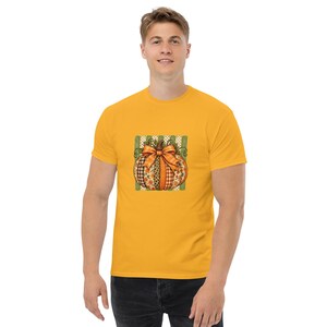 Cute Pumpkin T-Shirt, Patchwork Pumpkin Gift, Preppy Fall Graphic Tee, Autumn Comfort Colors Shirt, Thanksgiving Gift