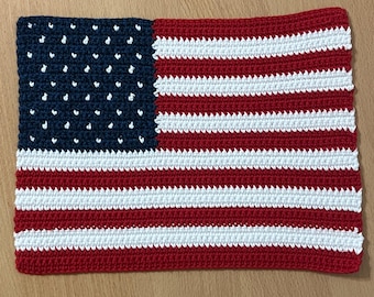 USA Flag Tapestry Crochet Pattern