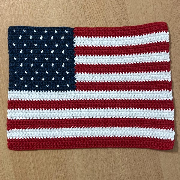 アメリカ国旗タペストリーの編み図