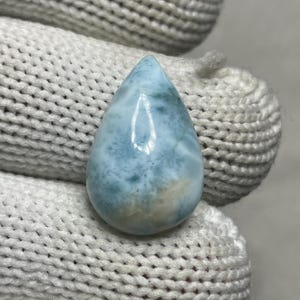 Natural Larimar Cabochon  23x14x6mm weight 13 carat Blue Pectolite Sky Blue Jewelry Making