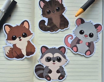 Chaos Crew Die Cut Vinyl Stickers – 3 Inch Waterproof Animal Laptop Decals